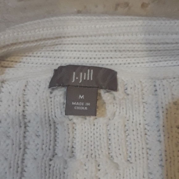 J. Jill white cardigan - Picture 2 of 2